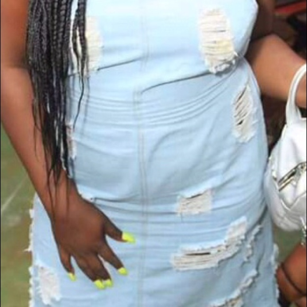 Denim dress